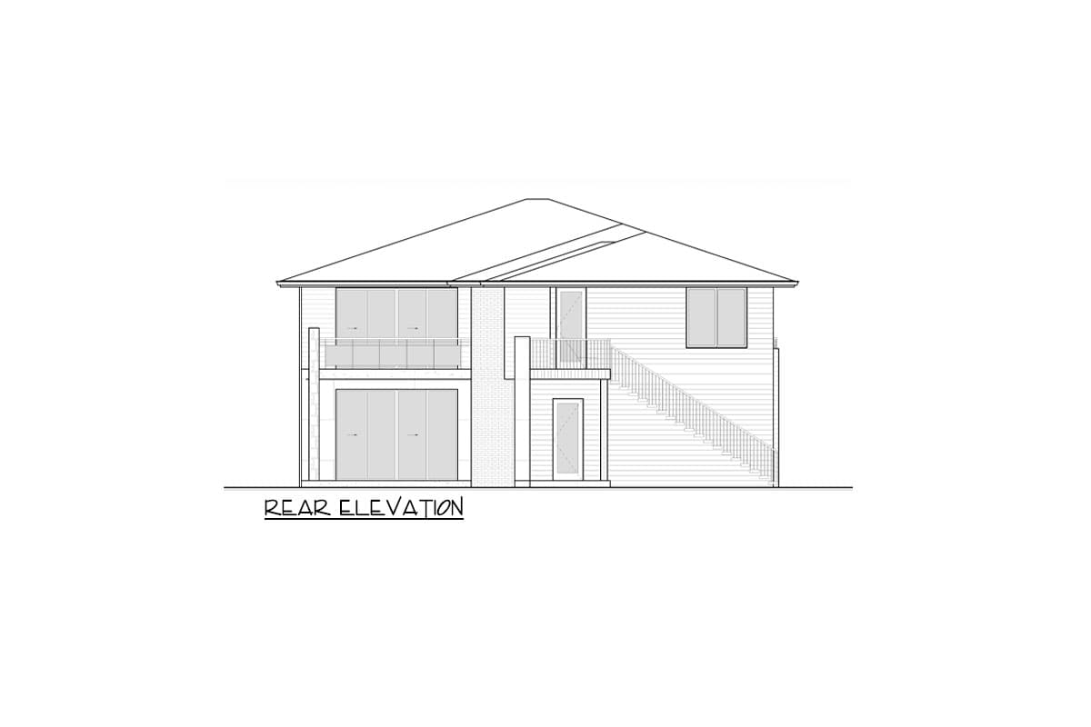 Plan 666267RAF: Two-Story Contemporary Northwest House Plan with Upstairs Apartment - 5599 Sq Ft - Image #6 - Contemporary, Modern, Northwest