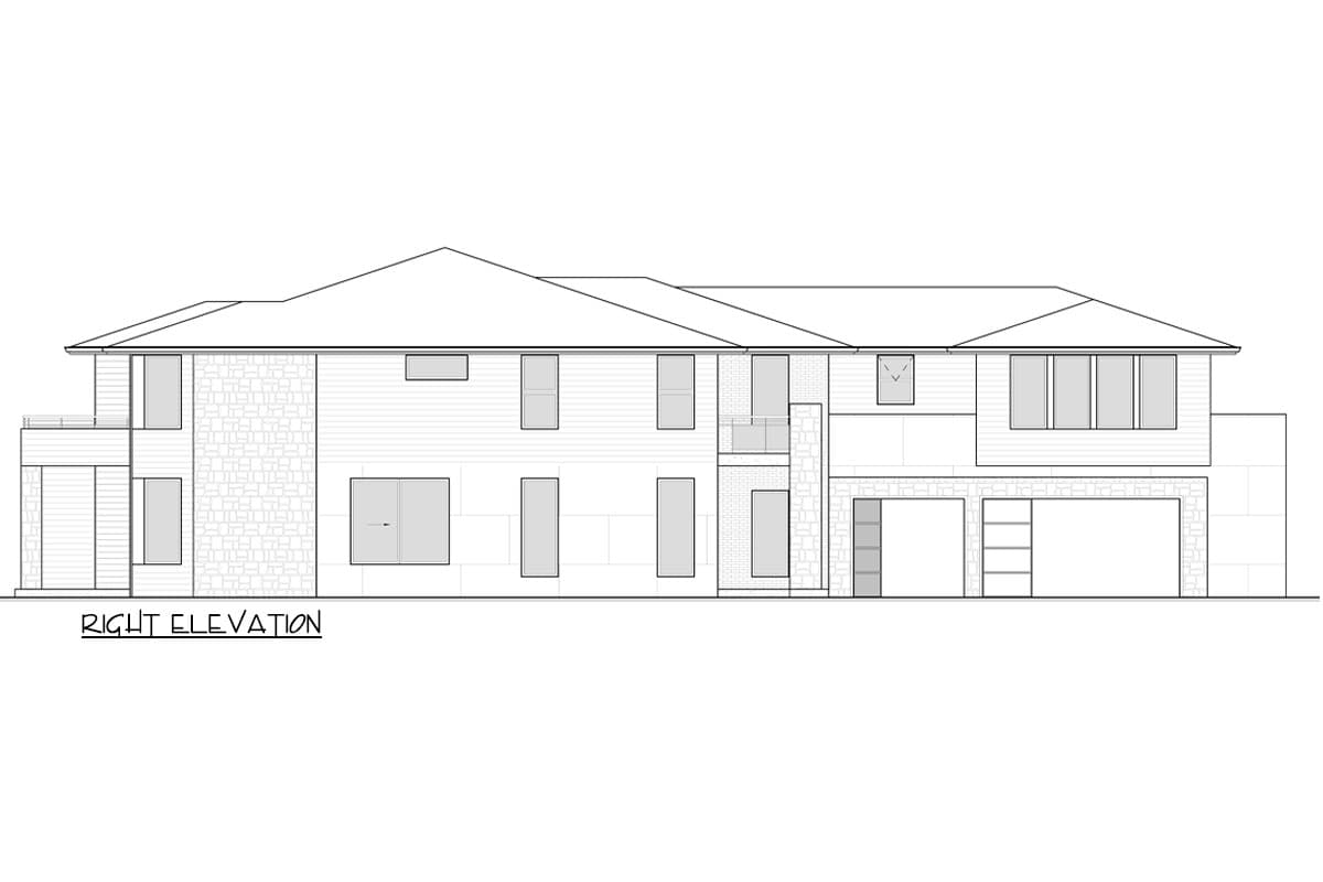 Plan 666267RAF: Two-Story Contemporary Northwest House Plan with Upstairs Apartment - 5599 Sq Ft - Image #7 - Contemporary, Modern, Northwest