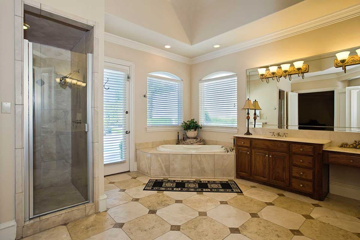 Plan 36235TX: V-Shaped Luxury Home Plan - Image #13 - European, Mediterranean