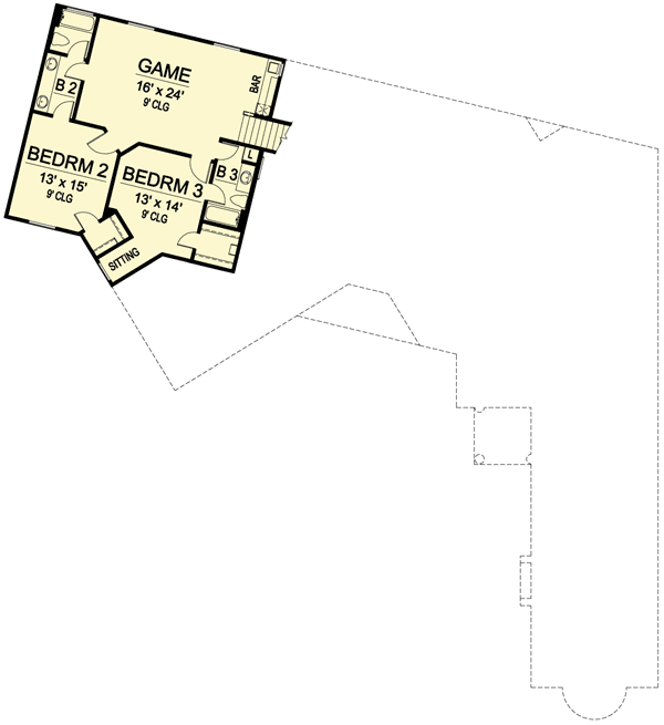 Plan 36235TX: V-Shaped Luxury Home Plan - Floor Plan - 2nd Floor - European, Mediterranean