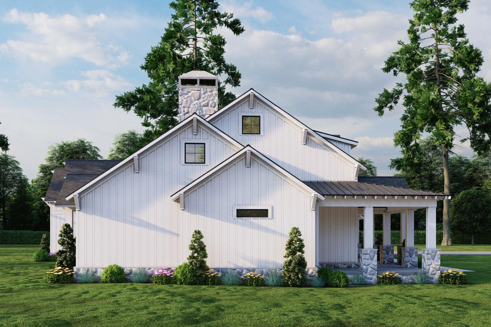 Plan 70886MK: 3-Bed Modern Farmhouse with Two Kitchen Islands and Bonus - 2610 Sq Ft - Image #4 - Country, Farmhouse, Modern Farmhouse, New American