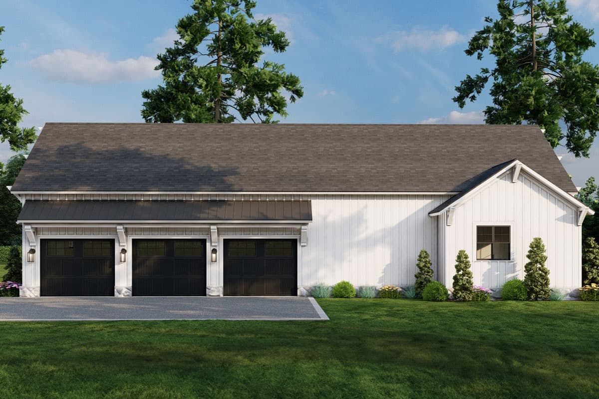Plan 70886MK: 3-Bed Modern Farmhouse with Two Kitchen Islands and Bonus - 2610 Sq Ft - Image #8 - Country, Farmhouse, Modern Farmhouse, New American