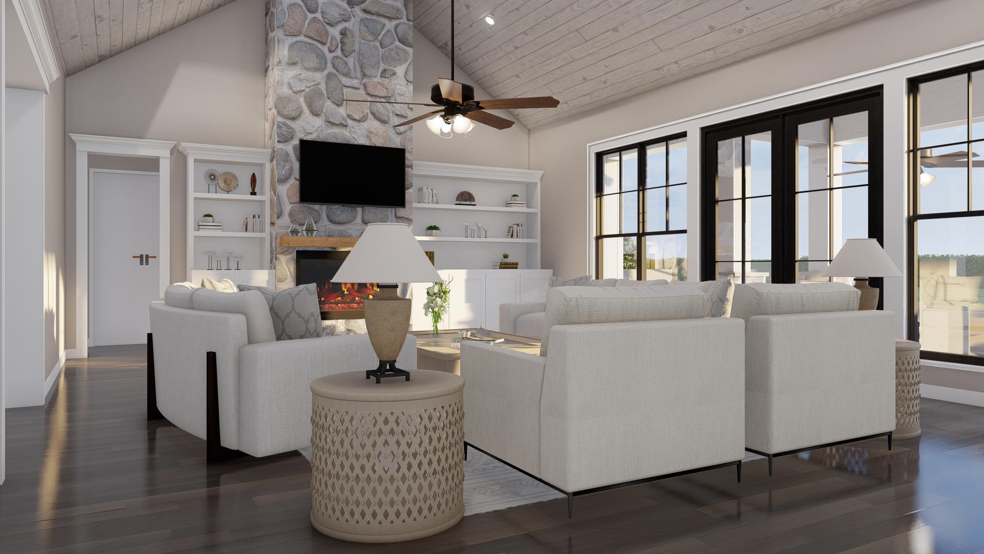 Plan 70886MK: 3-Bed Modern Farmhouse with Two Kitchen Islands and Bonus - 2610 Sq Ft - Image #9 - Country, Farmhouse, Modern Farmhouse, New American