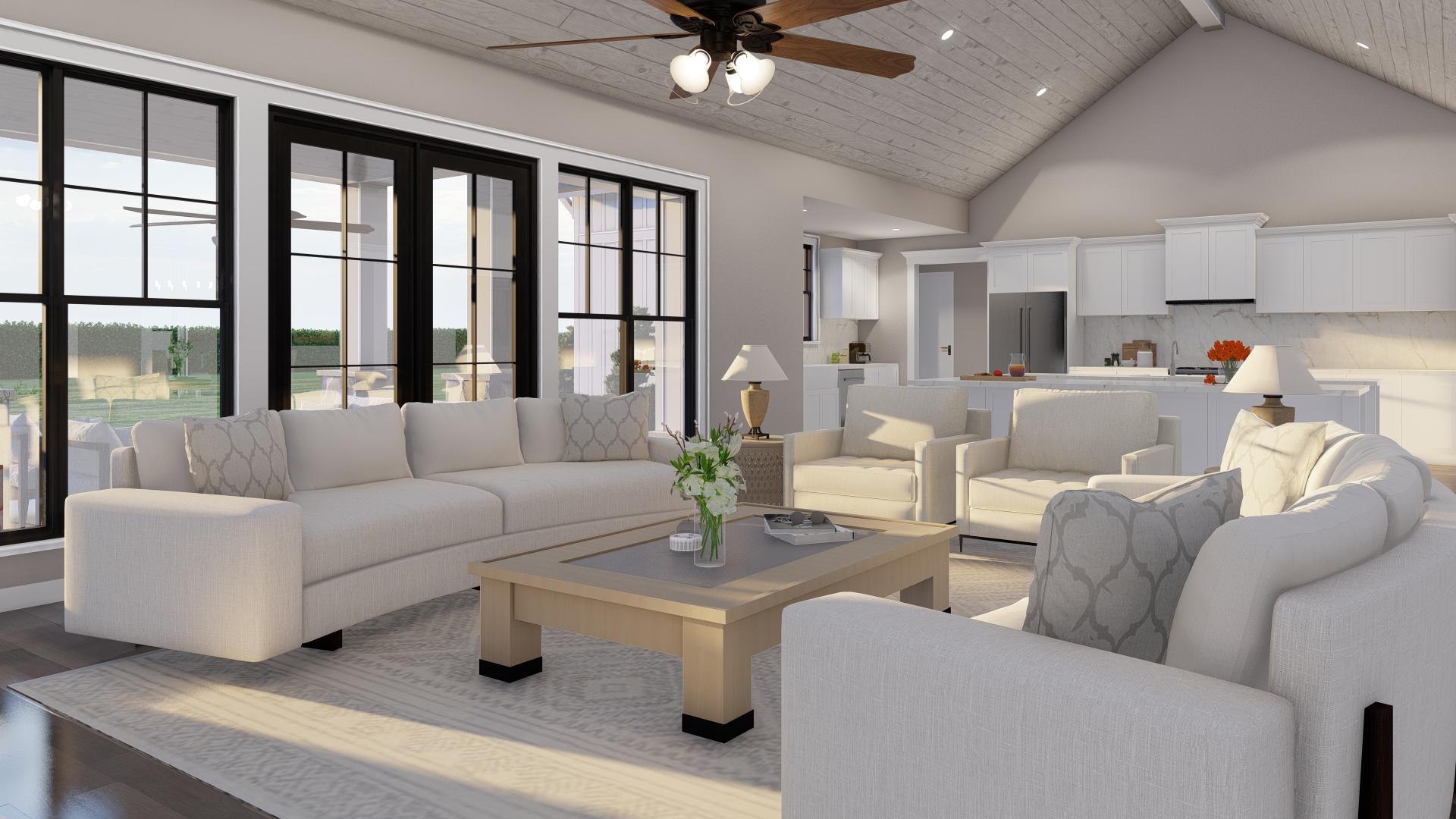 Plan 70886MK: 3-Bed Modern Farmhouse with Two Kitchen Islands and Bonus - 2610 Sq Ft - Image #10 - Country, Farmhouse, Modern Farmhouse, New American