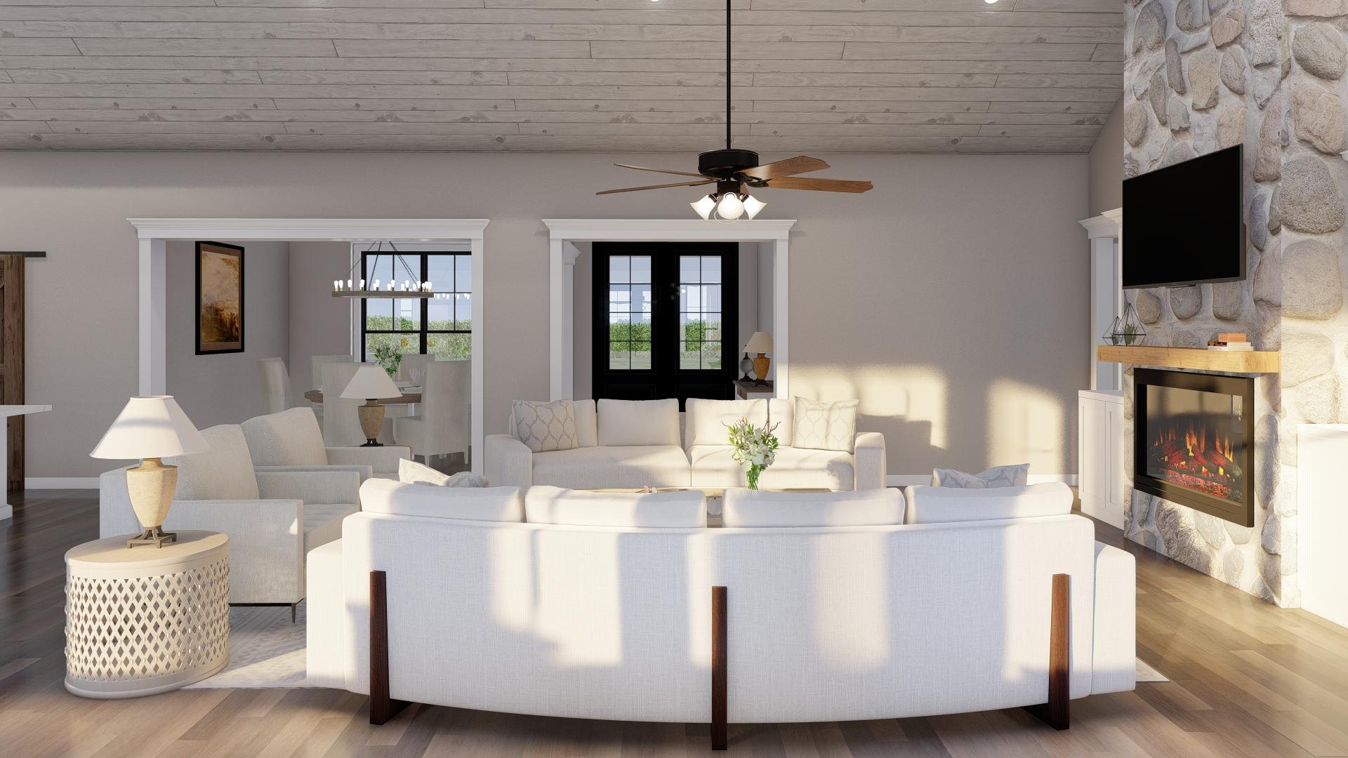 Plan 70886MK: 3-Bed Modern Farmhouse with Two Kitchen Islands and Bonus - 2610 Sq Ft - Image #13 - Country, Farmhouse, Modern Farmhouse, New American