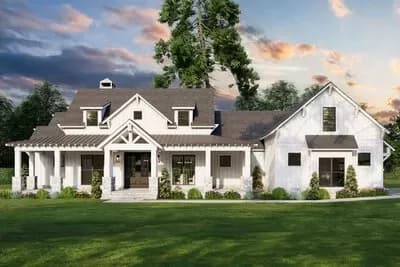 3-Bed Modern Farmhouse with Two Kitchen Islands and Bonus - 2610 Sq Ft