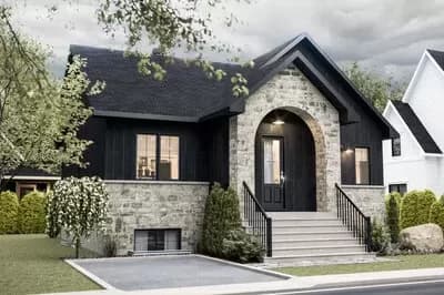 Single Story Home Plan with Open Concept Living Space and Optional Lower Level - 1167 Sq Ft
