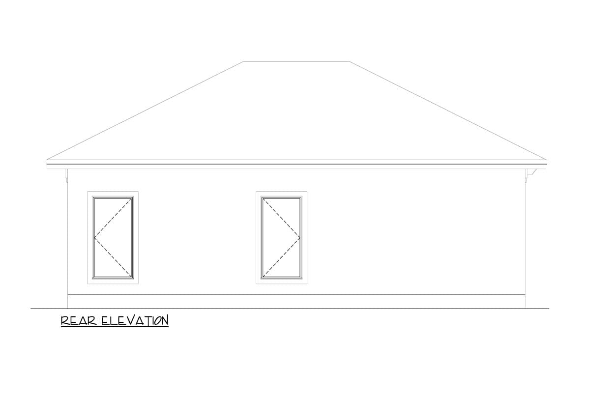 Plan 264111KMD: Spanish-style Casita ADU Plan with Two Rooms - 674 Sq Ft - Image #4 - Southwest, Spanish