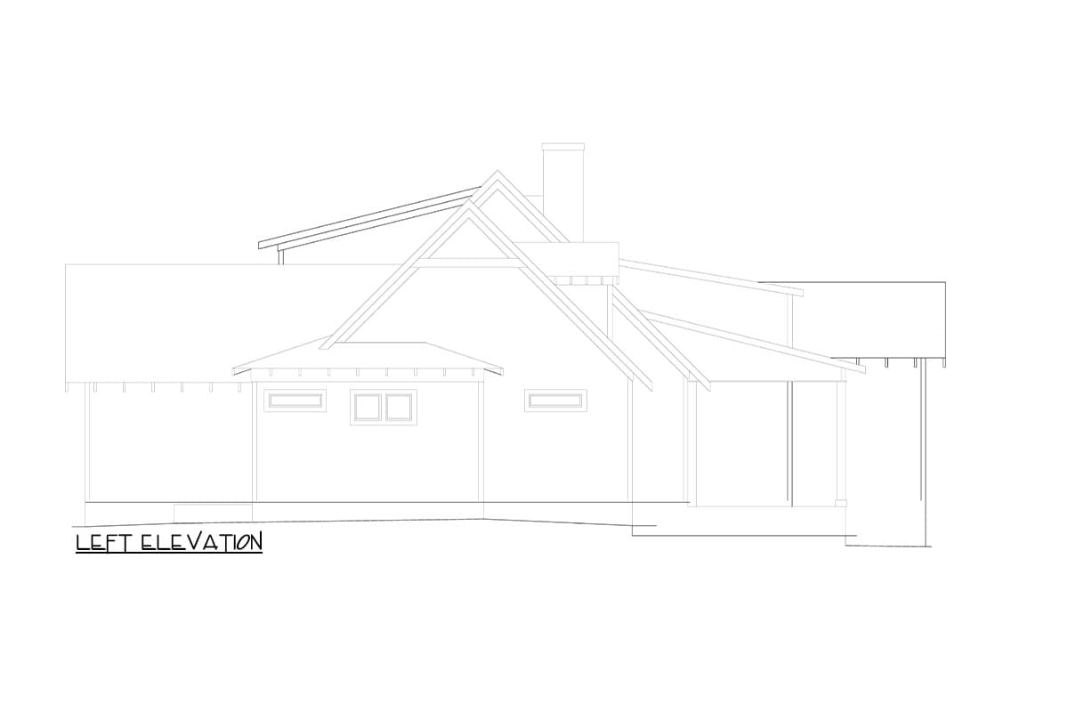 Plan 264123KMD: 3-Bed Country Cottage House Plan with 3-Car Garage - 2400 Sq Ft - Image #9 - Cottage, Country
