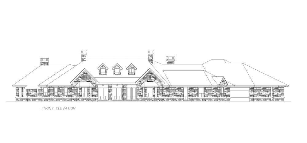 Plan 36238TX: 4-Bed Hill Country Ranch House Plan with V-Shaped Footprint - 6610 Sq Ft - Image #16 - Country, Hill Country, Ranch, Traditional