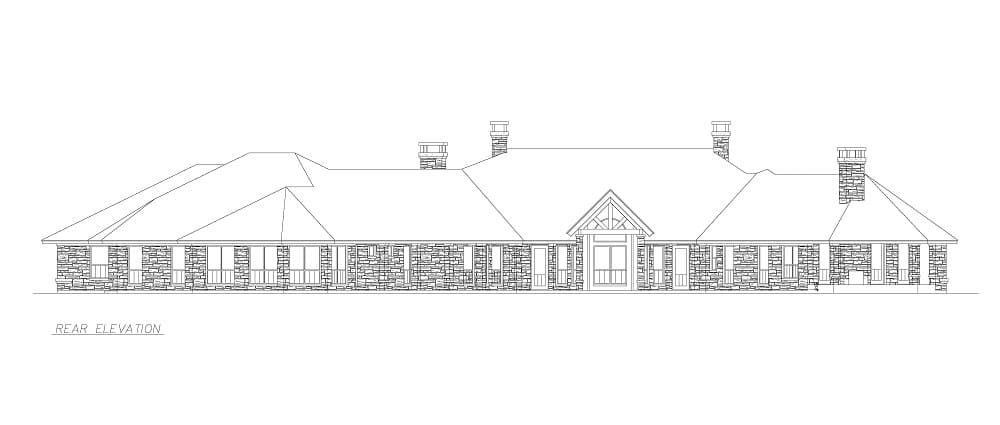 Plan 36238TX: 4-Bed Hill Country Ranch House Plan with V-Shaped Footprint - 6610 Sq Ft - Image #18 - Country, Hill Country, Ranch, Traditional