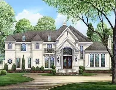 Luxury House Plan with Central Courtyard