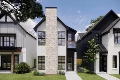 Narrow 3-Bed Townhome Plan with Optional 1-Bed Apartment Above Garage - 1793 Sq Ft