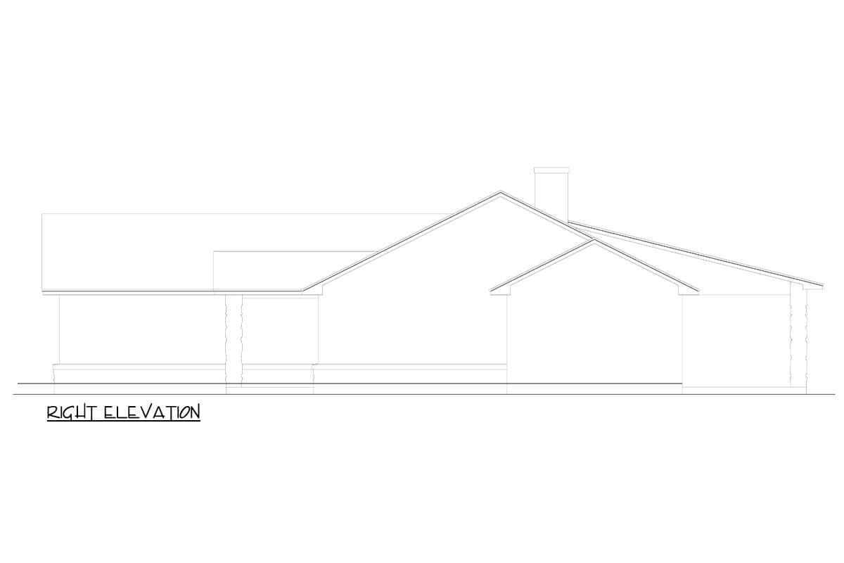 Plan 264132KMD: 3-Bed Southern Ranch House Plan with Rear Covered Patio - 2522 Sq Ft - Image #5 - Country, Ranch, Southern