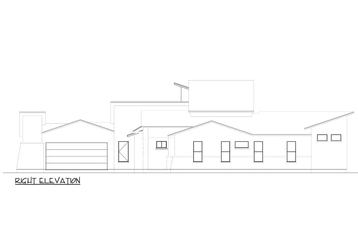 Plan 264138KMD: Modern House Plan with Upstairs Study Overlooking Great Room Below - 2596 Sq Ft - Image #8 - Contemporary, Mid Century Modern, Modern