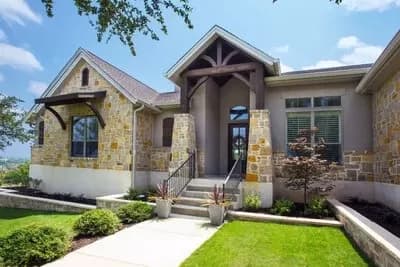 3-Bed Hill Country Ranch House Plan with Divided Jack and Jill Master Suite - 2598 Sq Ft