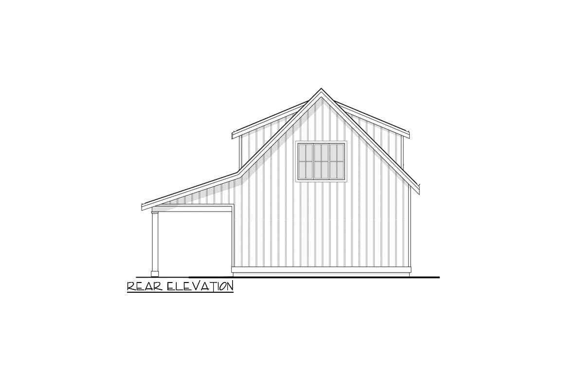 Plan 270098AF: Modern Farmhouse-Style Garage with 873 Sq Ft 2-Bed Apartment Upstairs - Image #10 - Carriage, Country, Modern Farmhouse, New American