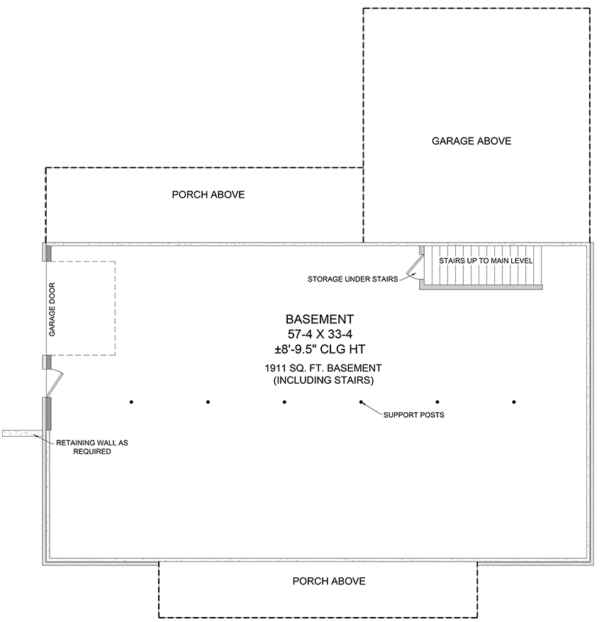 Plan 51220MM: 3-Bed Country Farmhouse Plan with Two Story Great Room - 1800 Sq Ft - Floor Plan - Unfinished Basement  - Country, Farmhouse, Ranch