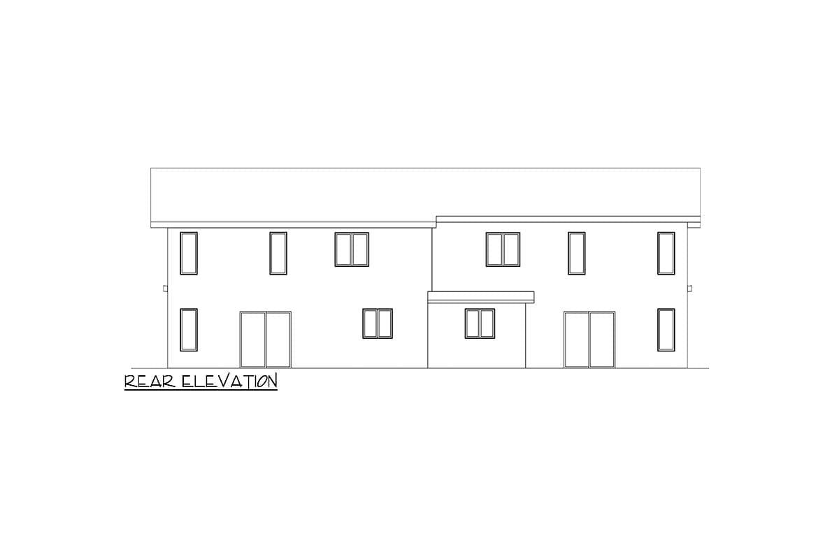 Plan 666268RAF: Contemporary Modern Duplex Home Plan with 3 Bed Units Under 1800 Sq Ft - Image #7 - Contemporary, Modern, Northwest