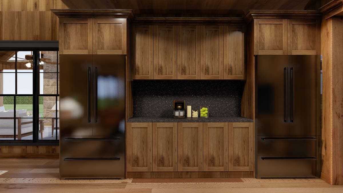 Plan 70887MK: New American Barndominium-Style Plan with Outdoor Fireplace and Oversized RV Garage- 2631 Sq Ft - Image #11 - Barndominium, Country, Craftsman, Farmhouse, New American, Southern