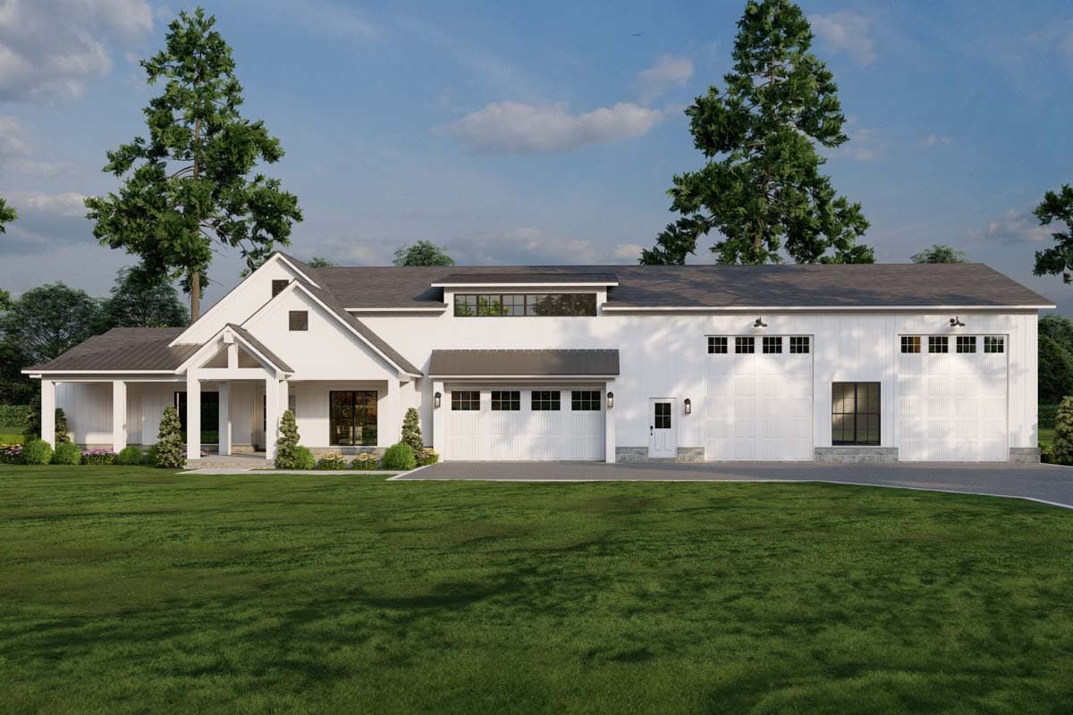 Plan 70887MK: New American Barndominium-Style Plan with Outdoor Fireplace and Oversized RV Garage- 2631 Sq Ft - Image #20 - Barndominium, Country, Craftsman, Farmhouse, New American, Southern