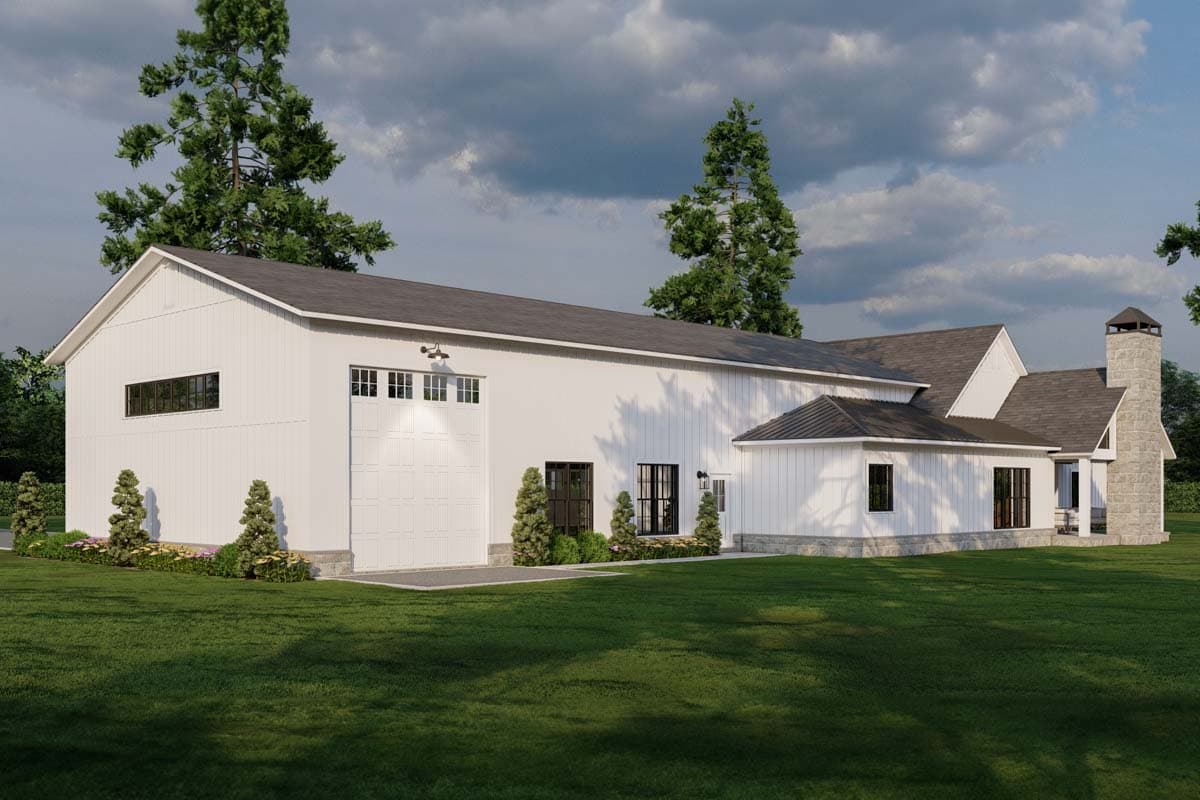 Plan 70887MK: New American Barndominium-Style Plan with Outdoor Fireplace and Oversized RV Garage- 2631 Sq Ft - Image #26 - Barndominium, Country, Craftsman, Farmhouse, New American, Southern