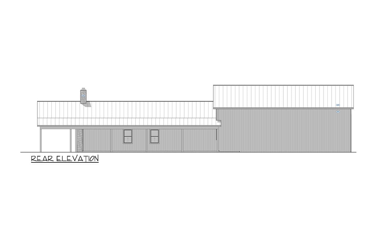Plan 400022FTY: 3-Bed Barndominium Home Plan with Wrap Around Porch and Playroom - 2423 Sq Ft - Image #35 - Barndominium, Country, Farmhouse, New American, Rustic