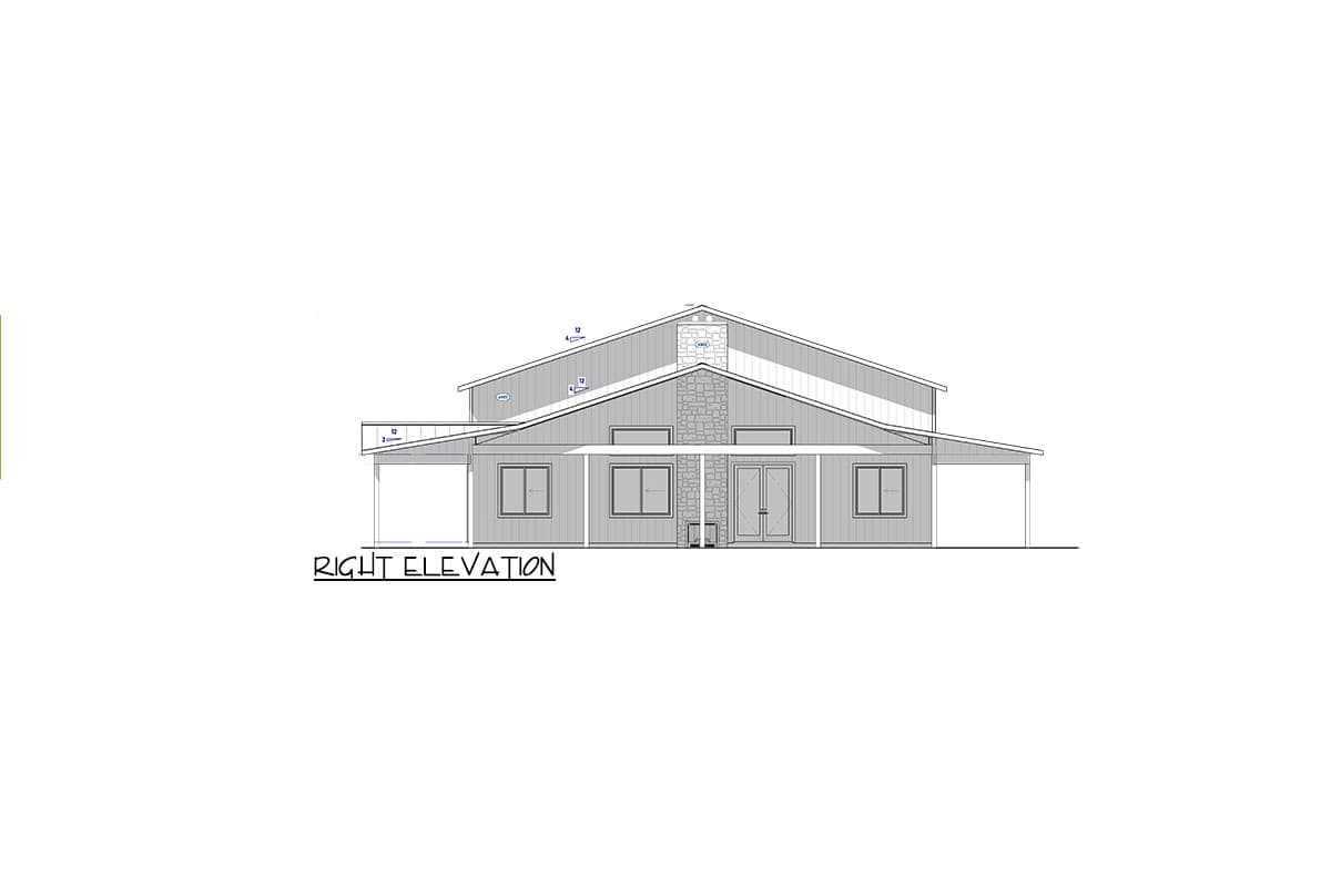 Plan 400022FTY: 3-Bed Barndominium Home Plan with Wrap Around Porch and Playroom - 2423 Sq Ft - Image #36 - Barndominium, Country, Farmhouse, New American, Rustic