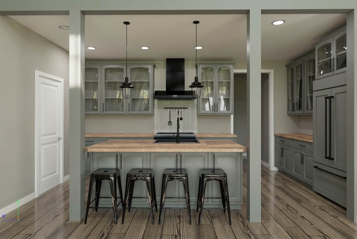 Plan 400023FTY: 2-Story Barndominium-Style Home Plan with Master on 1st Floor and Loft - 2310 Sq Ft - Image #20 - Barndominium, Country, Modern Farmhouse, New American