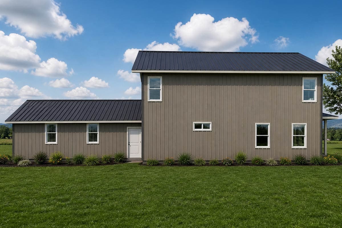 Plan 400023FTY: 2-Story Barndominium-Style Home Plan with Master on 1st Floor and Loft - 2310 Sq Ft - Image #16 - Barndominium, Country, Modern Farmhouse, New American