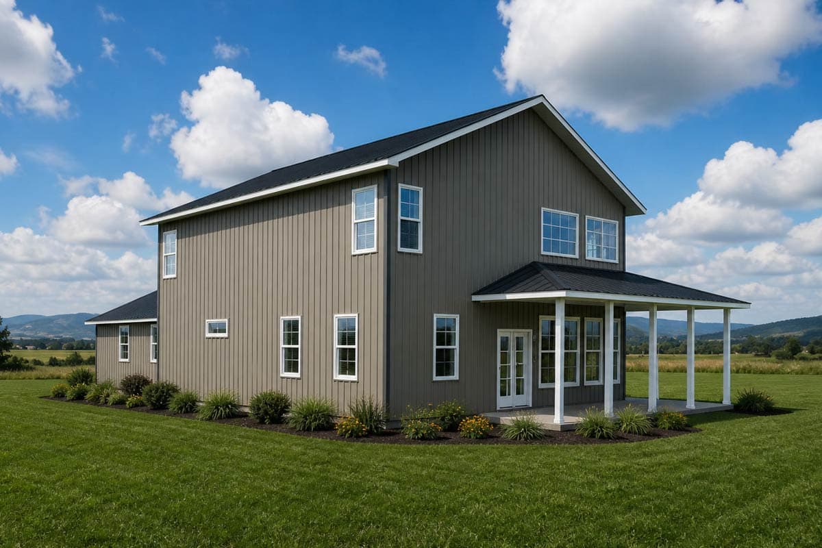 Plan 400023FTY: 2-Story Barndominium-Style Home Plan with Master on 1st Floor and Loft - 2310 Sq Ft - Image #17 - Barndominium, Country, Modern Farmhouse, New American