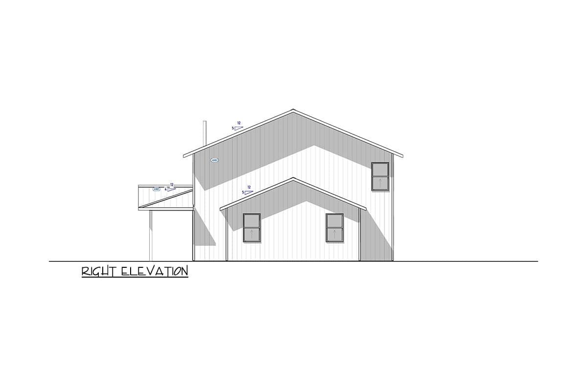 Plan 400023FTY: 2-Story Barndominium-Style Home Plan with Master on 1st Floor and Loft - 2310 Sq Ft - Image #22 - Barndominium, Country, Modern Farmhouse, New American