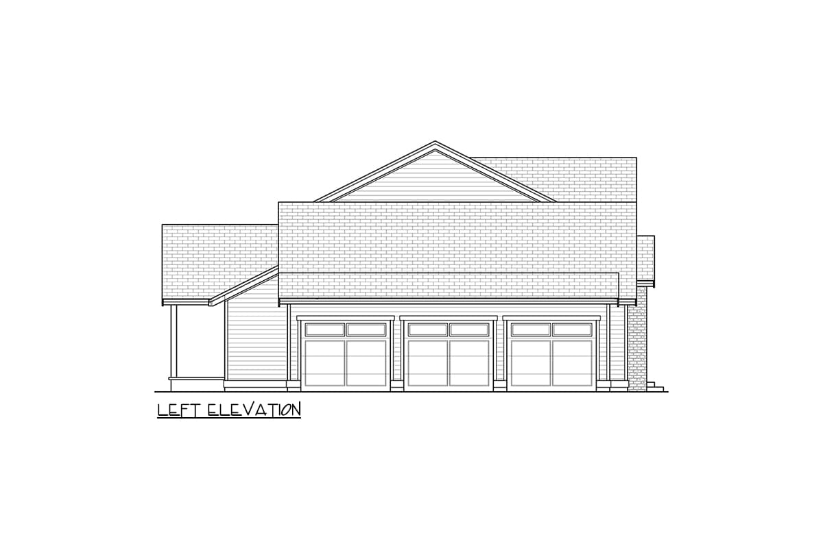 Plan 280208JWD: Two-Story European Style Home Plan with Rec Room Above - 2853 Sq Ft - Image #4 - European, Farmhouse, Traditional