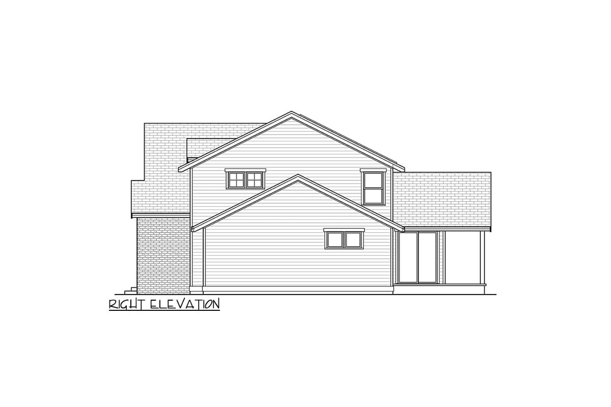 Plan 280208JWD: Two-Story European Style Home Plan with Rec Room Above - 2853 Sq Ft - Image #5 - European, Farmhouse, Traditional
