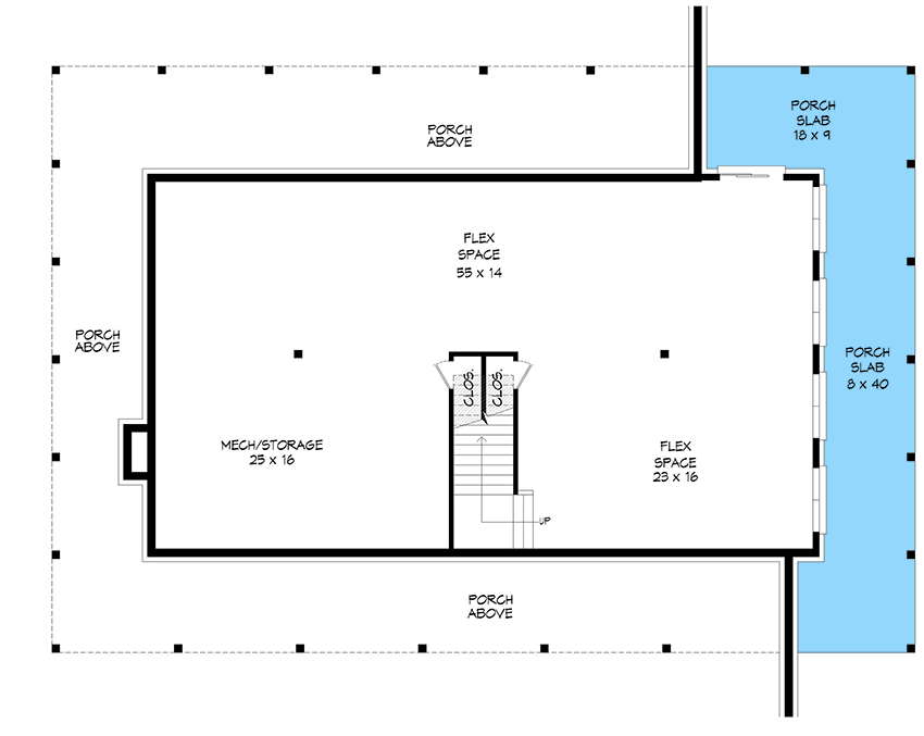 Plan 680333VR: 3-Bedroom Farmhouse Plan with Semi-Closed Floor Plan  - 3042 Sq Ft - Floor Plan - Lower Level - Country, Farmhouse, Modern Farmhouse, Ranch, Traditional