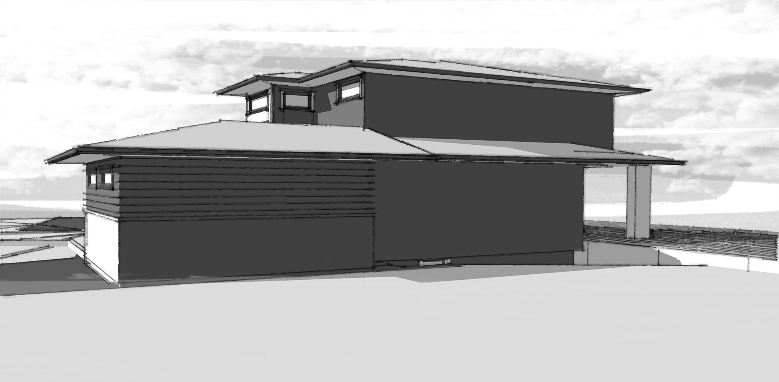 Plan 147009RML: Modern Northwest Style Home Plan with Outdoor Kitchen and 2 Car Garage - Image #11 - Contemporary, Mid Century Modern, Modern, Northwest