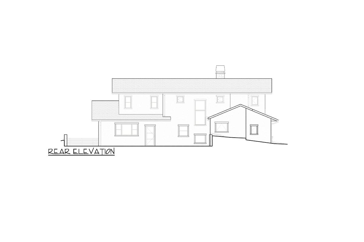 Plan 640009SRA: 4-Bed Mountain Home Plan with Spacious Outdoor Living for Front-Sloping Lot - 3458 Sq Ft - Image #26 - Craftsman, Mid Century Modern, Modern, Mountain, Rustic