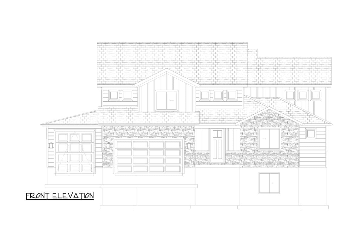 Plan 61506UT: Two-Story Transitional Home Plan with Home Office and Optional Lower Level - 3372 Sq Ft - Image #19 - Country, Southern, Transitional