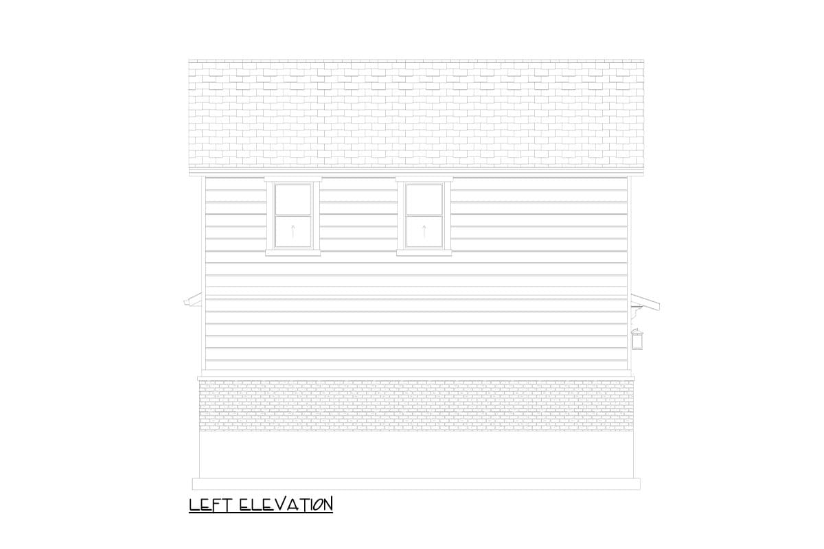 Plan 61507UT: Traditional 2-Bed ADU with Open Concept and Garage Below - 1049 Sq Ft - Image #12 - Carriage, Country, Traditional