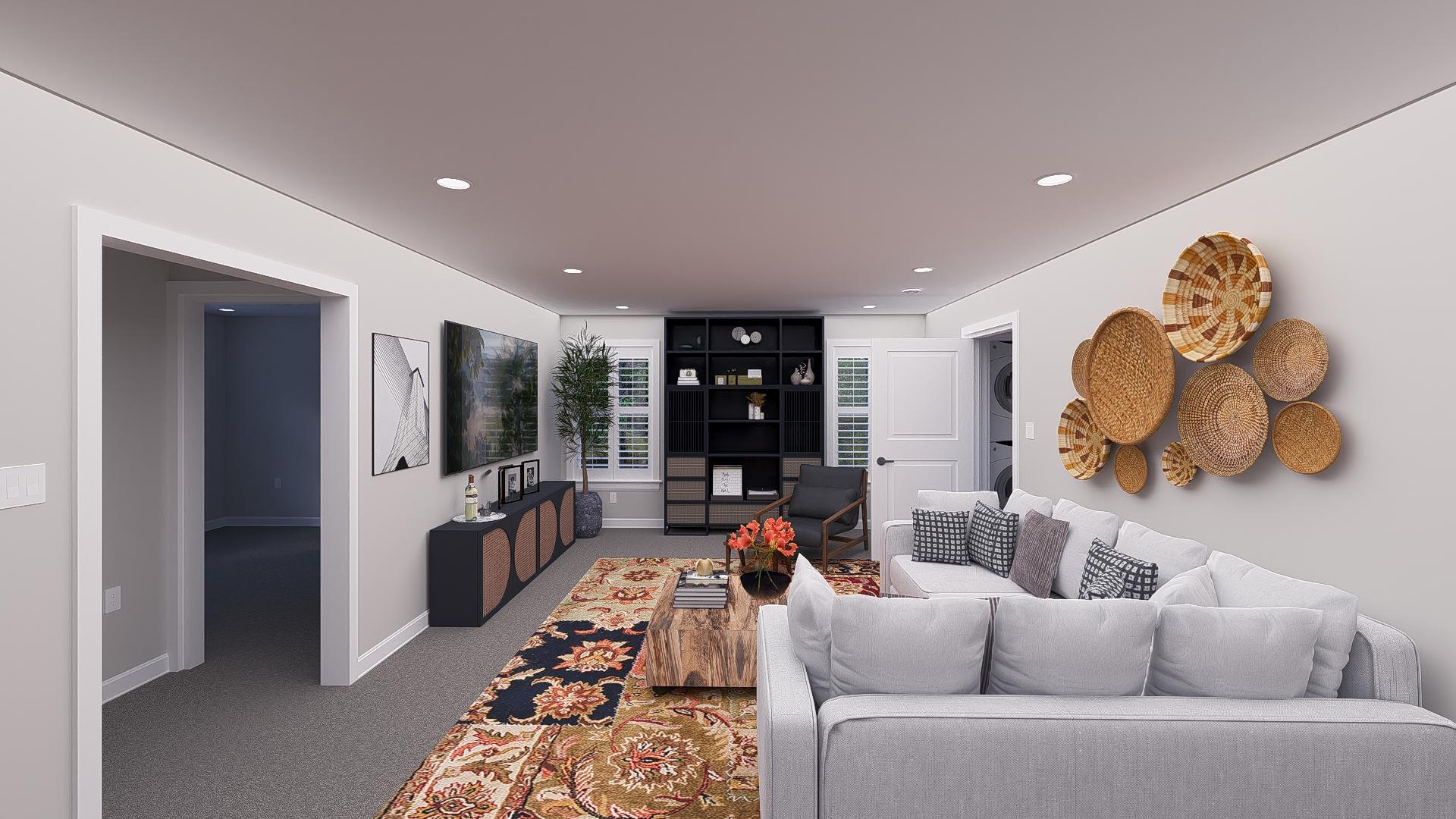 Plan 61507UT: Traditional 2-Bed ADU with Open Concept and Garage Below - 1049 Sq Ft - Image #8 - Carriage, Country, Traditional