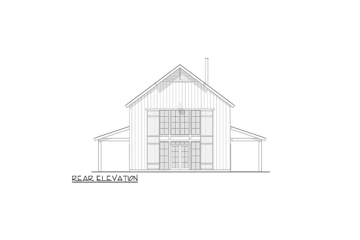 Plan 270102AF: 4-Bed Barndominium-Style House Plan with Vaulted Loft - 3450 Sq Ft - Image #9 - Barndominium, Country, Modern Farmhouse, New American