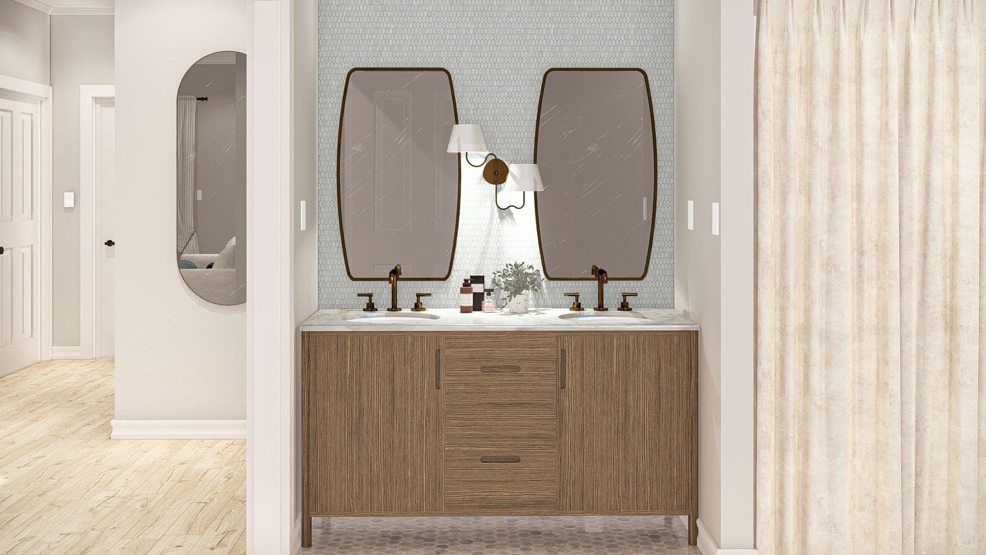 Plan 623367DJ: 2-Bed ADU Home Plan with Fireplace - 866 Sq Ft - Image #7 - Cottage, Country, Traditional