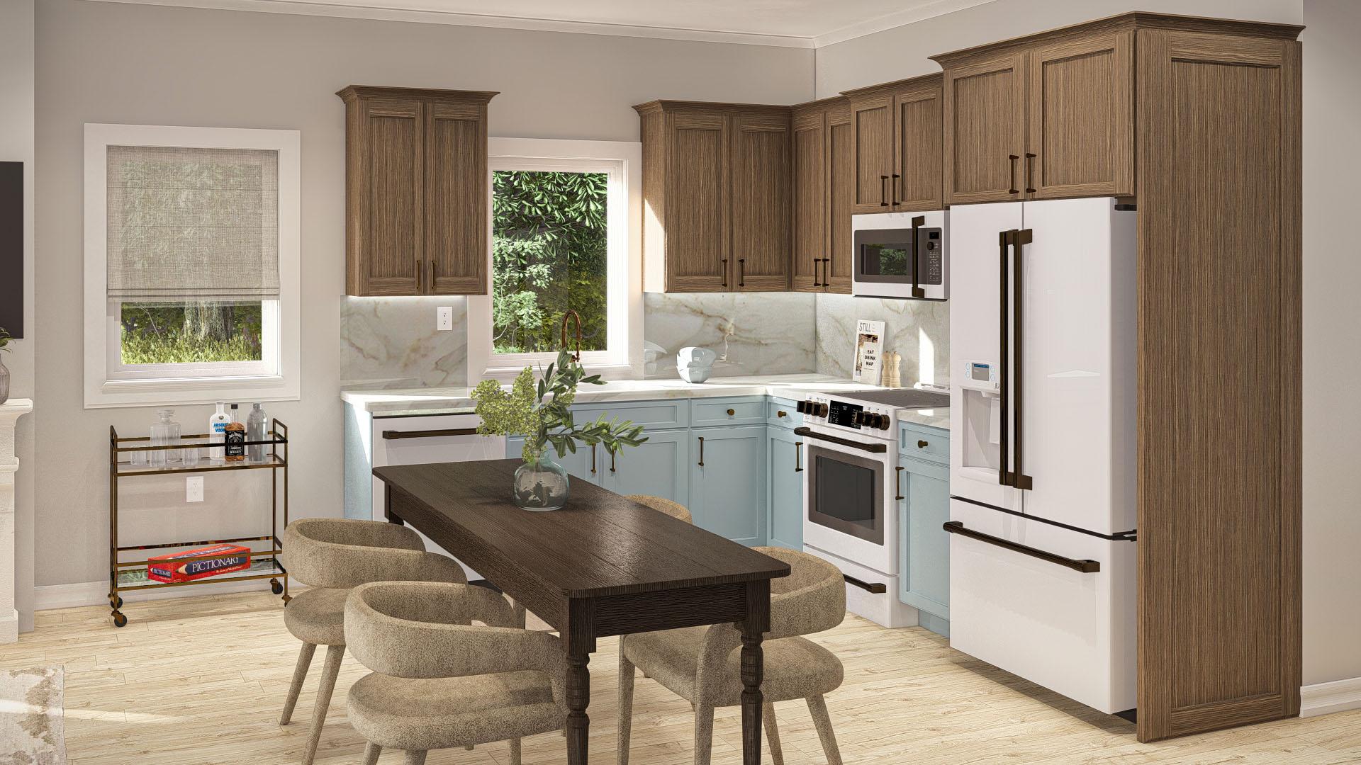 Plan 623367DJ: 2-Bed ADU Home Plan with Fireplace - 866 Sq Ft - Image #9 - Cottage, Country, Traditional