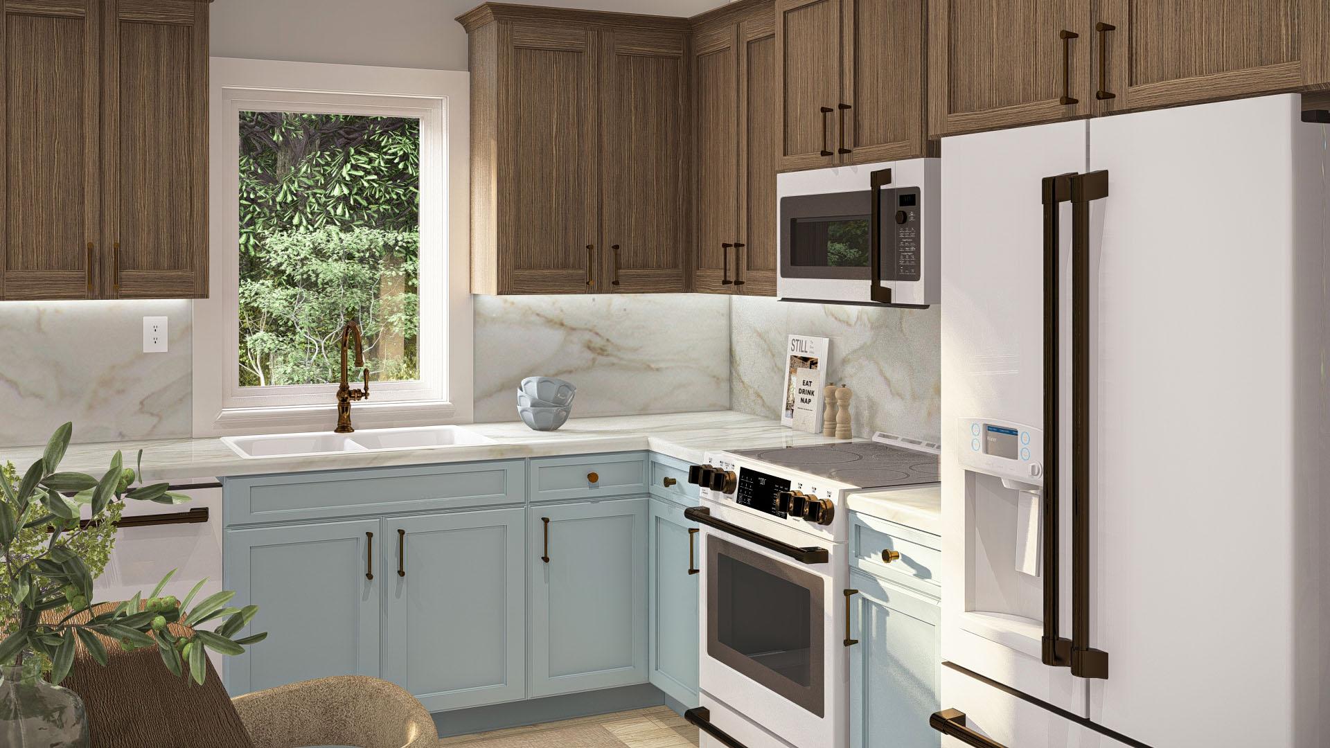 Plan 623367DJ: 2-Bed ADU Home Plan with Fireplace - 866 Sq Ft - Image #10 - Cottage, Country, Traditional