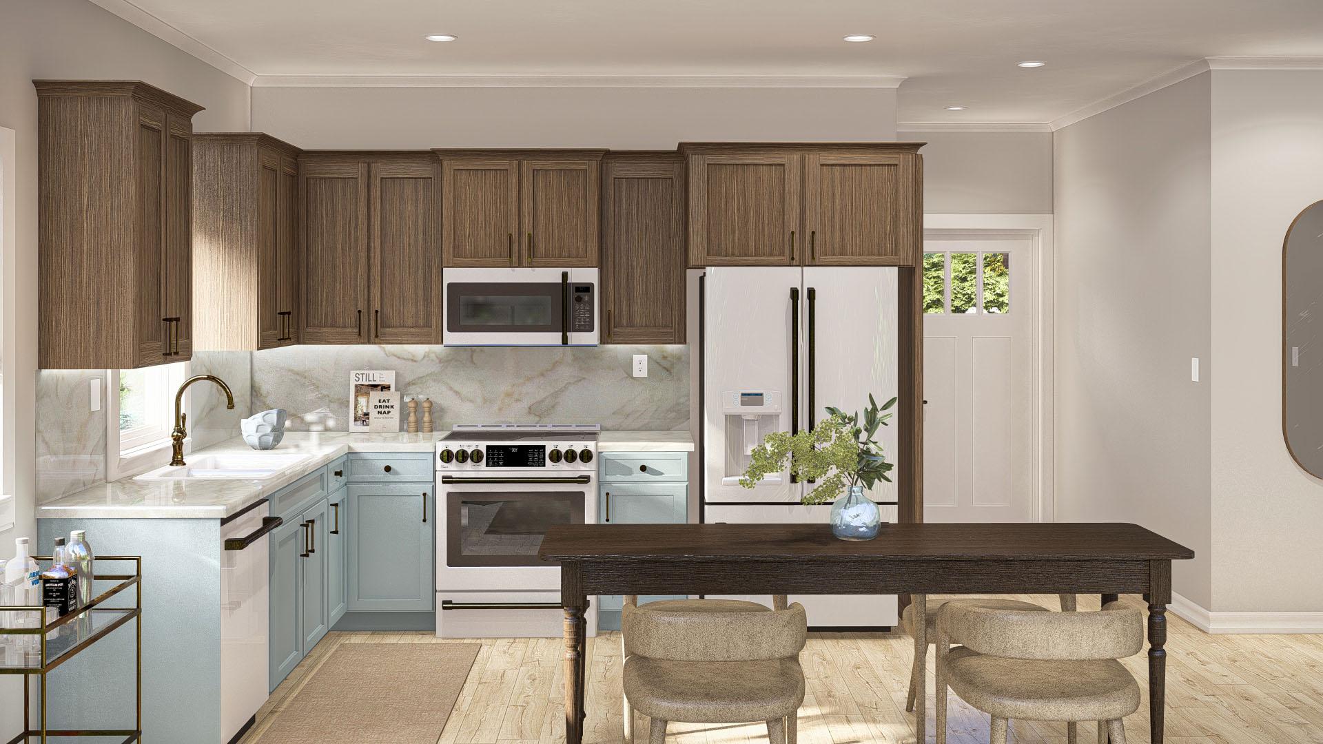 Plan 623367DJ: 2-Bed ADU Home Plan with Fireplace - 866 Sq Ft - Image #11 - Cottage, Country, Traditional