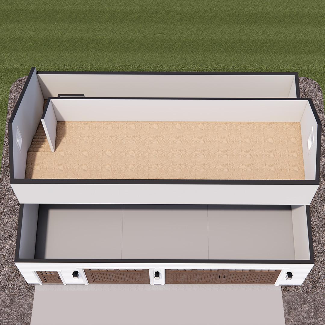 Plan 14795RK: Traditional 3-Car Garage with Bonus Room Above - 1200 Sq Ft - Image #12 - Traditional