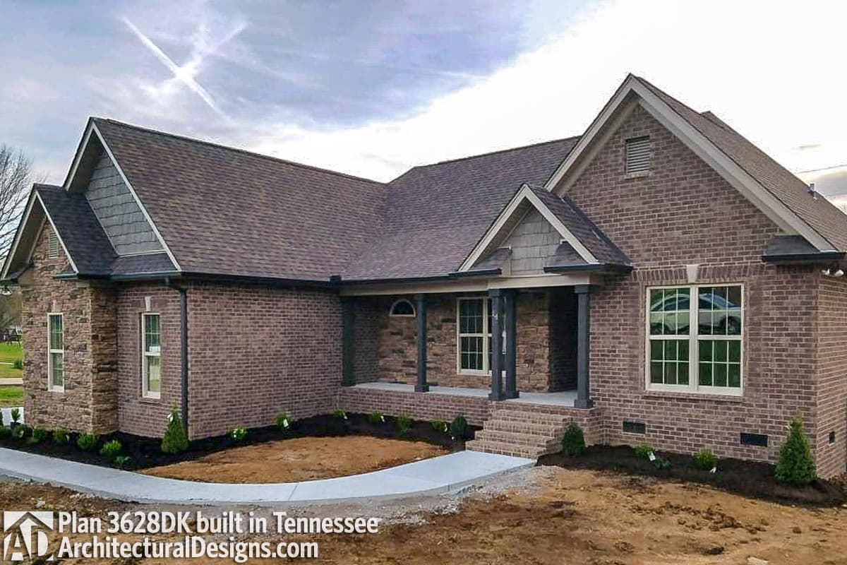 build gallery item - House Plan 3628DK comes to life in Tennessee