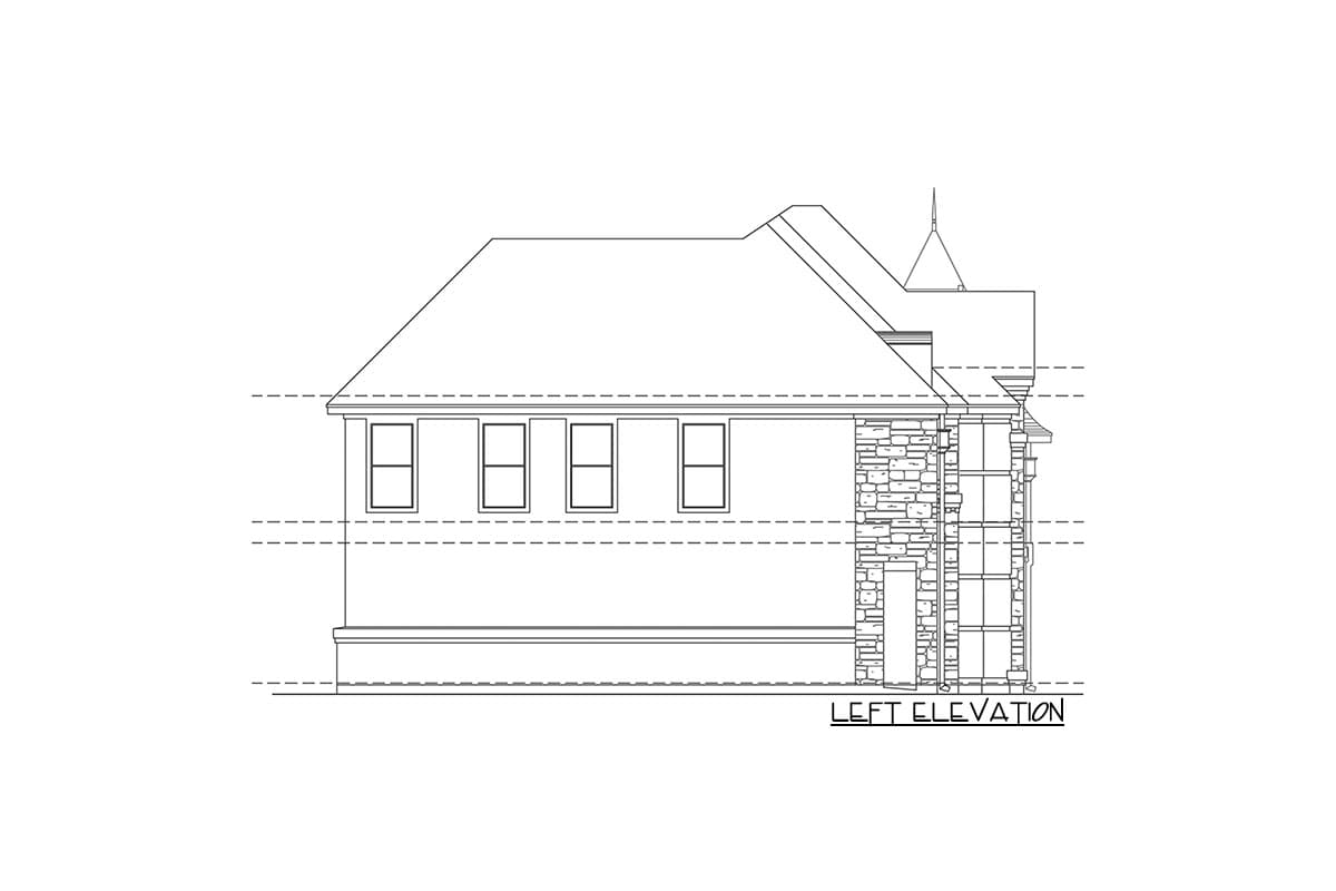 Plan 36284TX: Elegant Home Plan with Indoor Grotto - Image #5 - European, Traditional, Tuscan