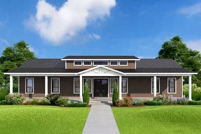 3-Bed Traditional Ranch House Plan with Vaulted Great Room - 2800 Sq Ft