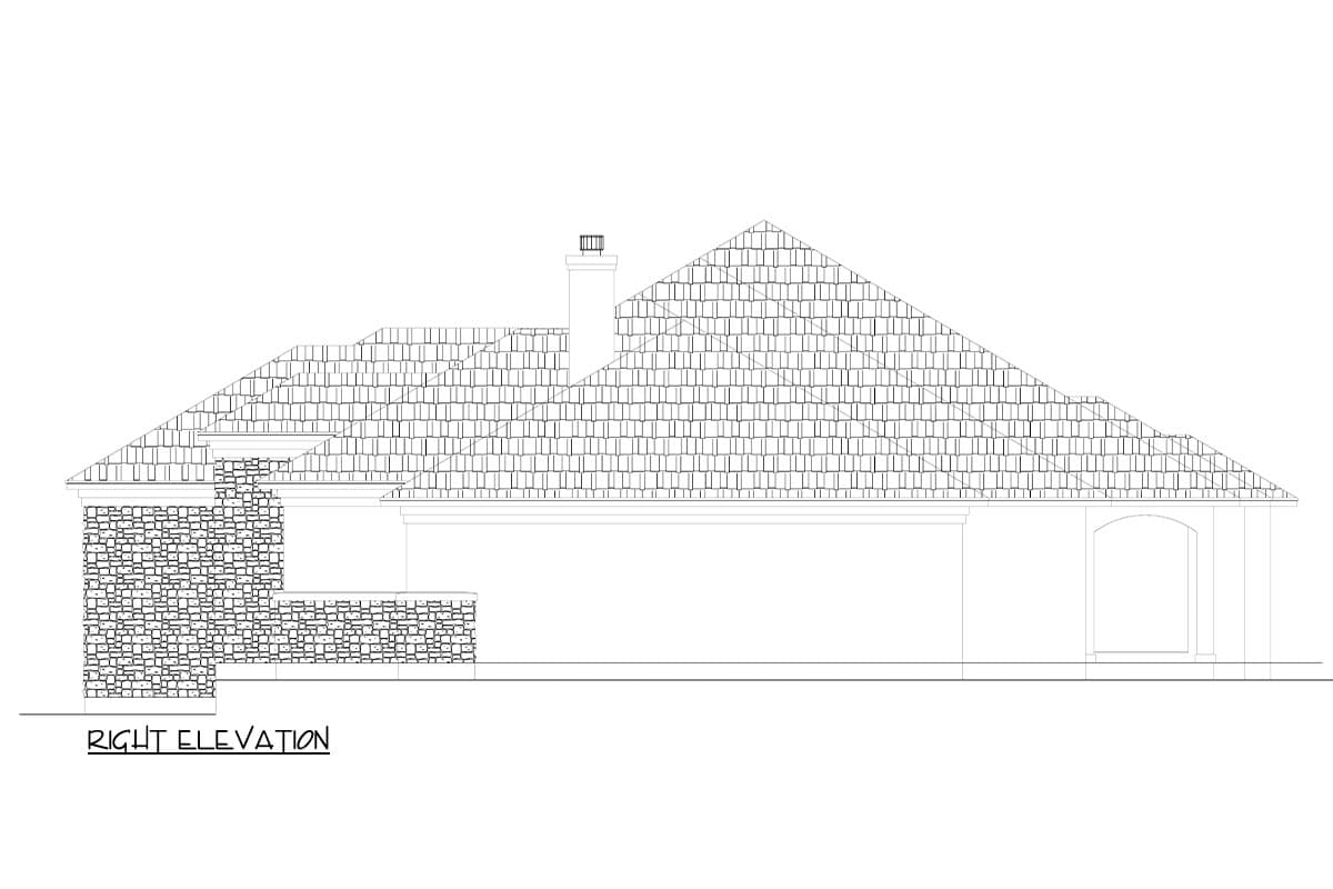 Plan 264155KMD: One-Story Ranch House Plan with Flex Study Room - 2811 Sq Ft - Image #5 - Hill Country, Ranch, Southwest
